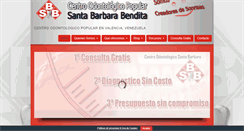 Desktop Screenshot of centroodontologicosantabarbara.com